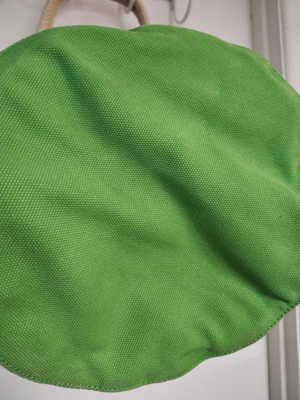 Kate Spade Lime Green G&T Beach Tote Bag Rope Handles Heavyweight Canvas - Picture 11 of 15